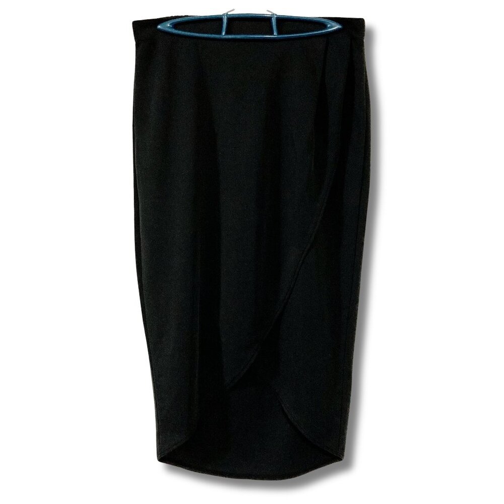 Willow & Thread Black slip-on pencil skirt ~ XS SMALL MEDIUM stretchy goth skirt